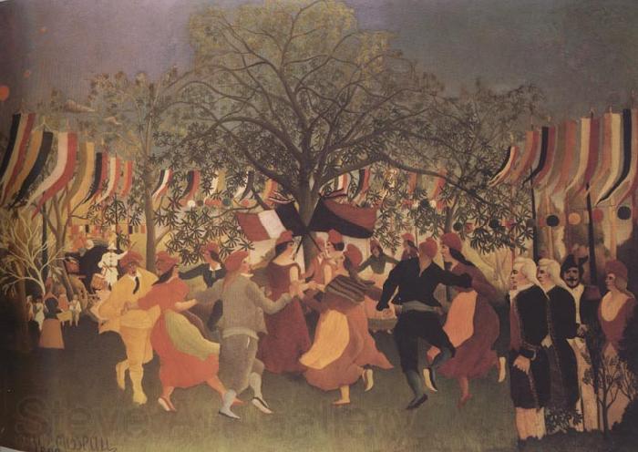 Henri Rousseau Onew Centennial of Independence The People Dance Around Two Republics,That of 1792 and That of 1892,Holding Hands and Singing:'Aupres de ma blonde,qu